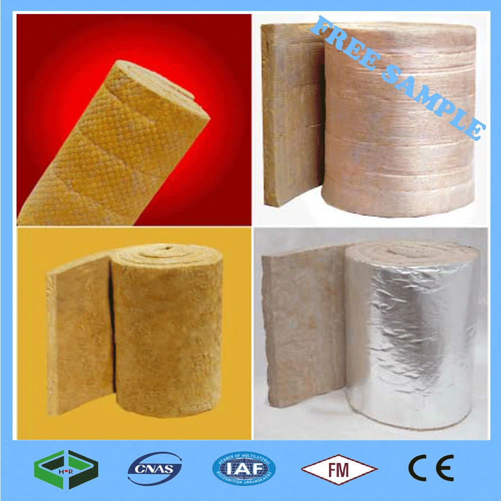 Waterproof Heat Preservation Rock Wool Fiber Rockwool Roll Sound Insulation Blanket