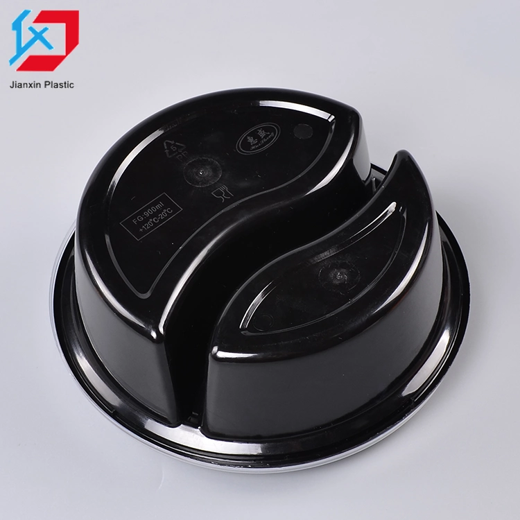 2 Compartment Round Bowl with Lid