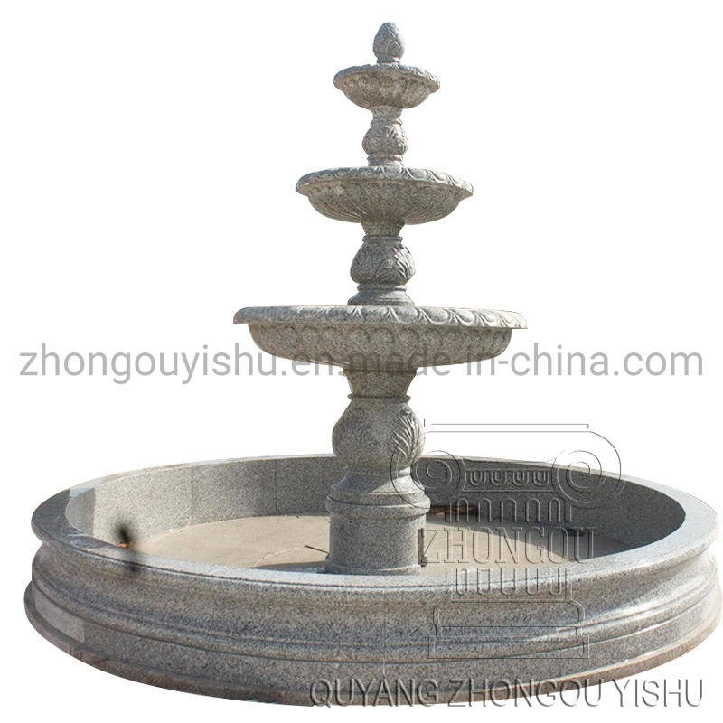 Outdoor Customization Hand Carving Natural Mabrle Stone Water Fountain Sculpture Decoration