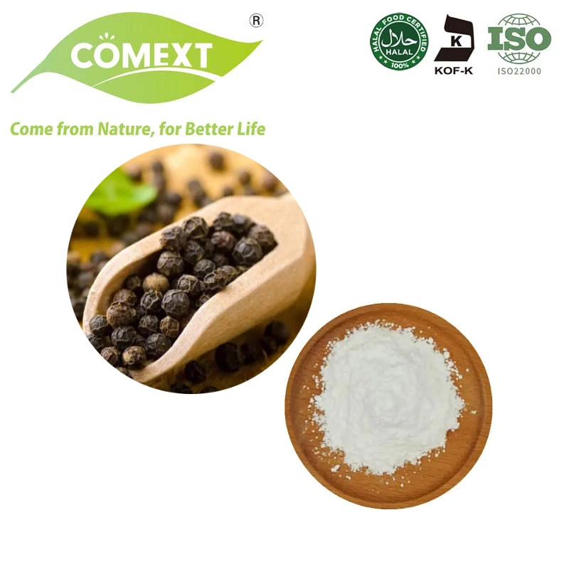 Comext Wholesale High Quality Black Pepper Extract 95% 98% Piperine Powder