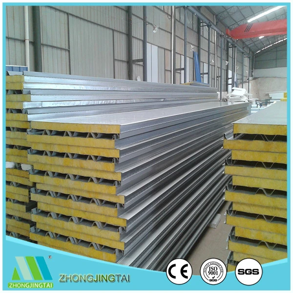 Lightweight Steel PU/Rockwool/EPS Sandwich Wall Board Temporary House Building Material