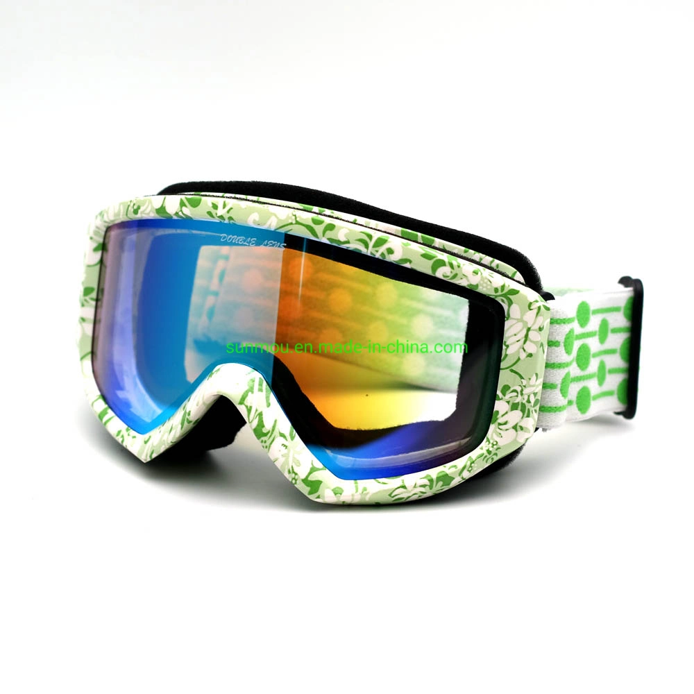 K0064 Anti-Fog Cilindro de doble lente Kids Ski &amp; Snowboard Windproof Gafas de protección UV Deportes gafas de Boy &amp; Girl &amp; Lady