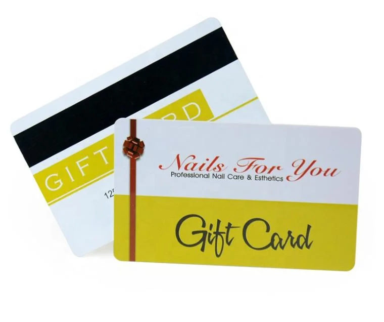 Cmyk Printing Store Gift Card Membership Card with Hico Magnetic Stripe