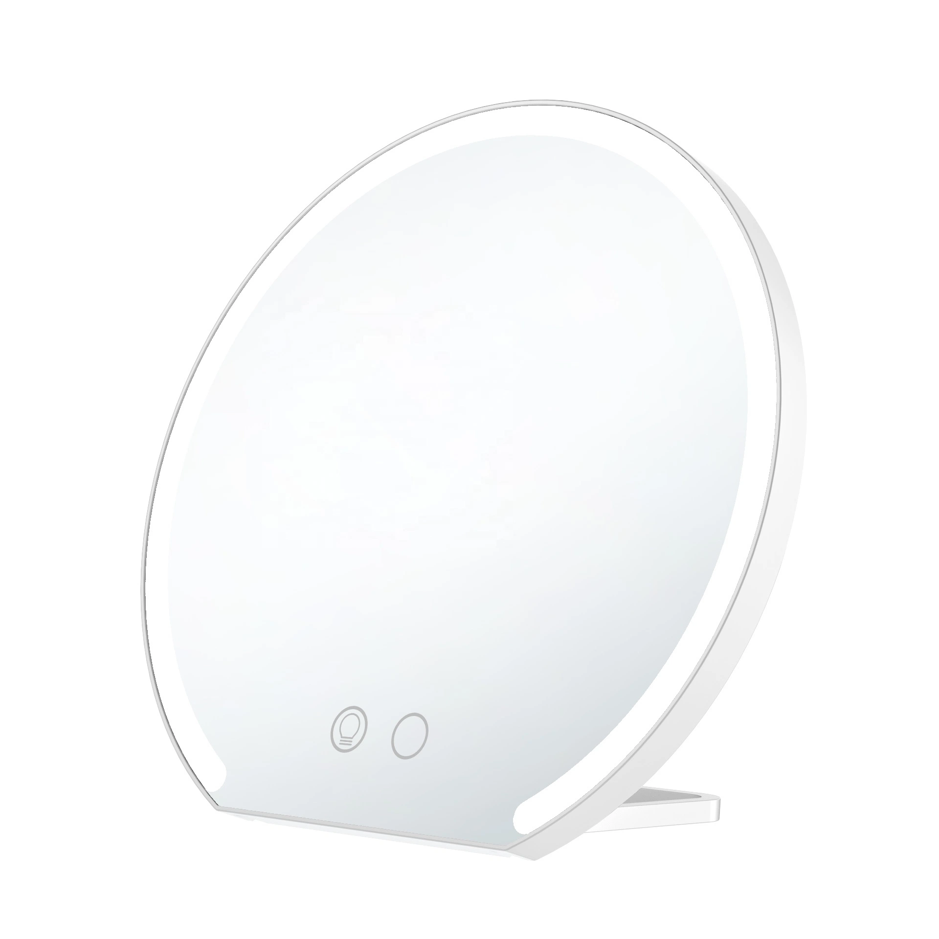 Rechargeable Vanity 3 Color LED Makeup Desktop Mirror with Adjustable Light