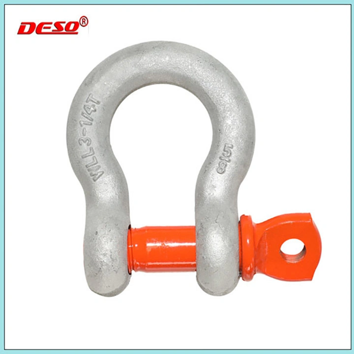 Quenched and Tempered Us Type Drop Forged Bow Shackle with Alloy Pin G209