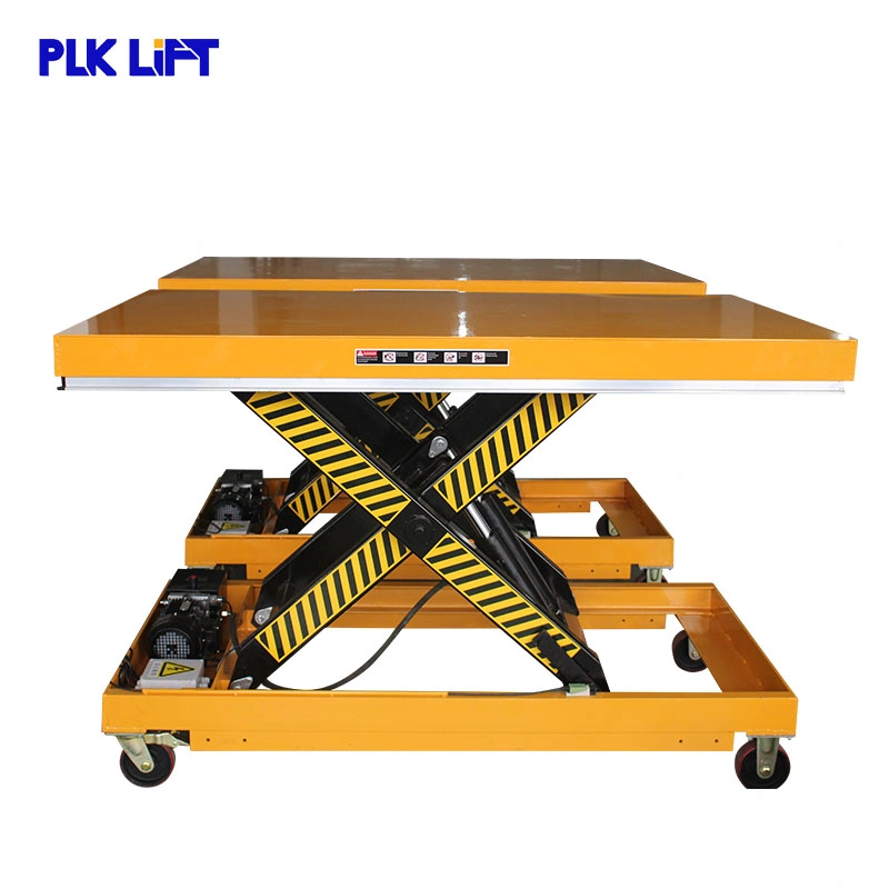 1ton 2ton Easy Push AC Lifting Scissor Lift Platform