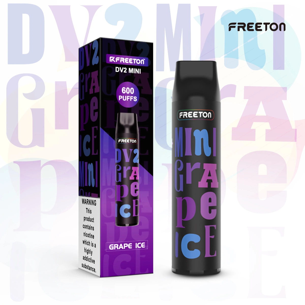 Disposable/Chargeable Vape Pen E Cigarette 600puffs New Flavor Atomizer Health Freeton Factory