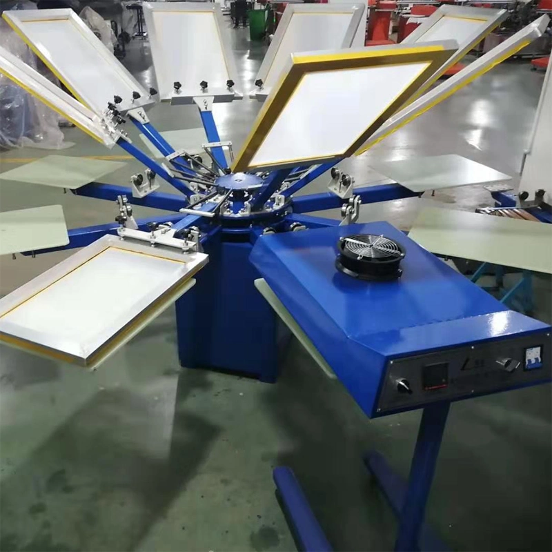 Spm 4/6/8 Colors Manual Screen Printing Machine for T-Shirt/Non-Woven Bags