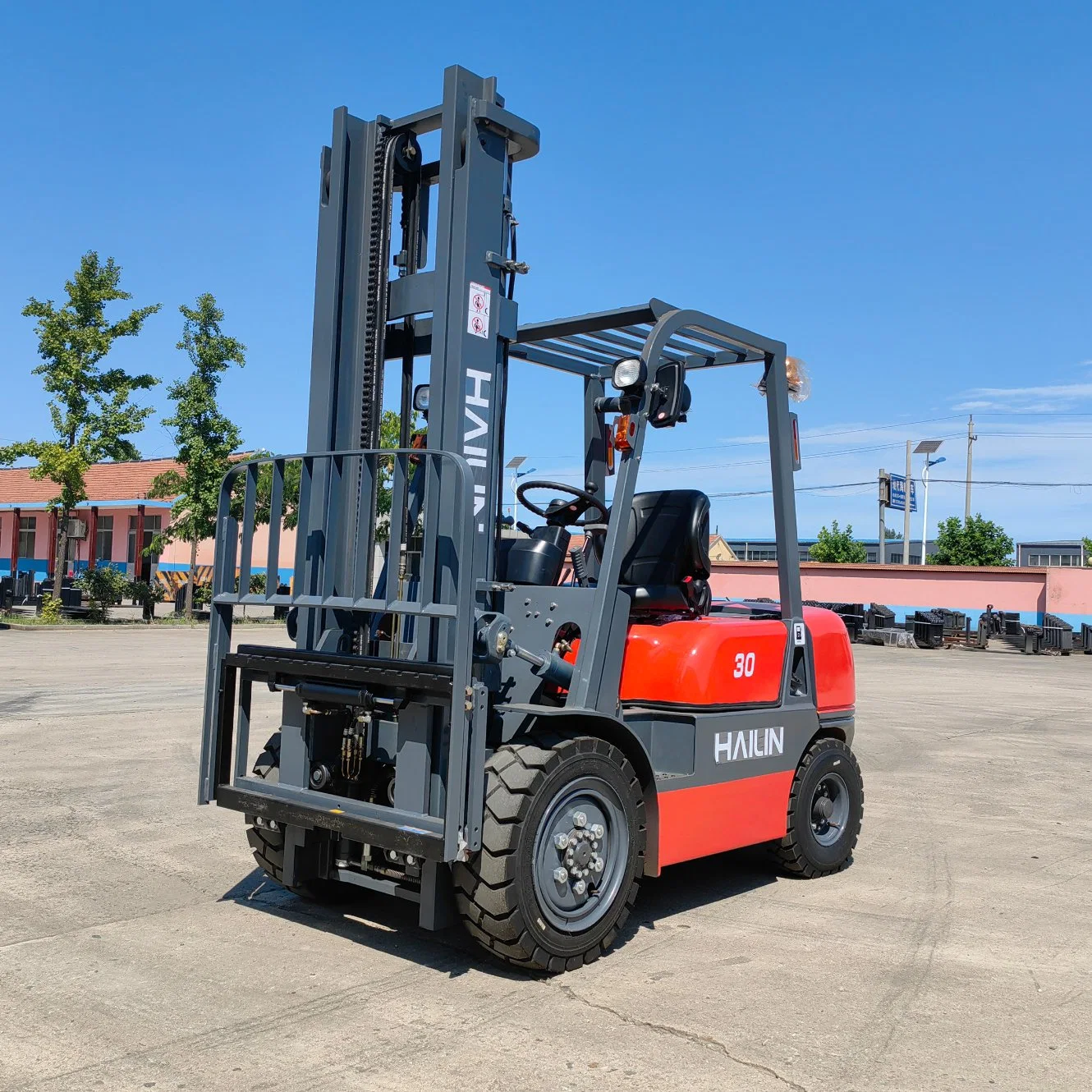 carro elevador a diesel 3t transmissão automática altura de elevação 4.5 M Mastro do contentor com motor japonês