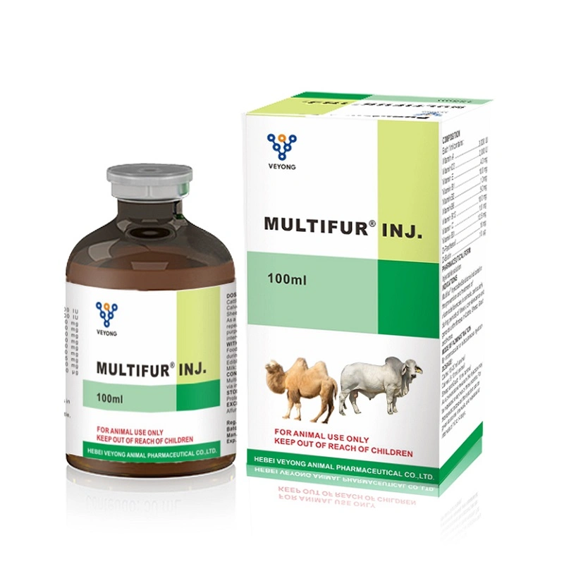 GMP Vertificated Factory Supply Multivitamin Injection (50ml/100ml) for Animal Use