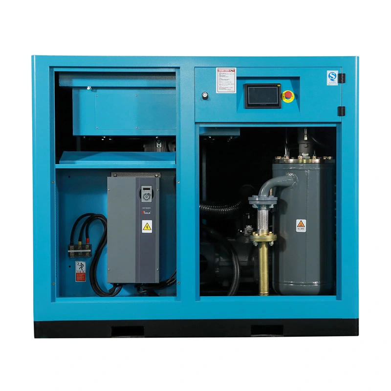 30CH 22kw 8bar 10bar injection d'huile stationnaire entraînement électrique VSD Compresseur d'air à vis rotative VFD avec variateur de fréquence variable