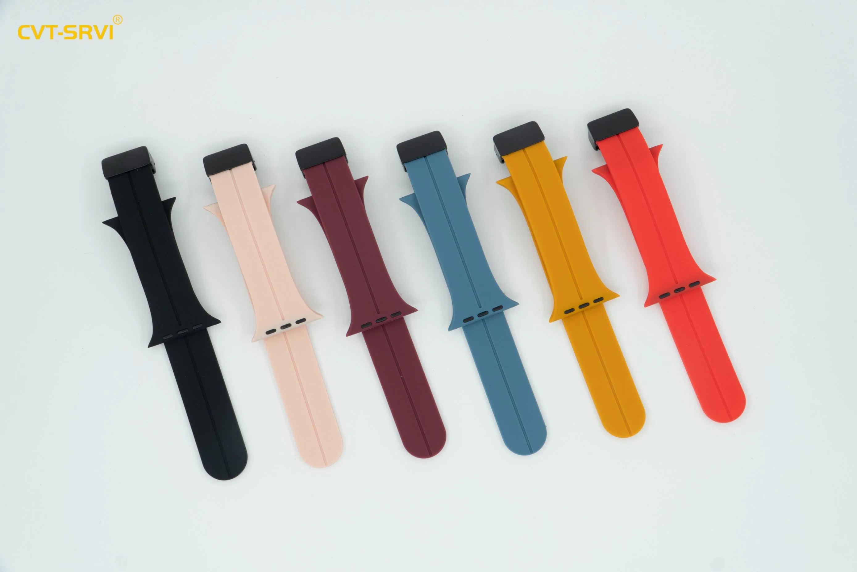 High quality/High cost performance  Soft Silicone Wristband Belt Rubber Watch Bands Strap for Apple Watch Buckle Watchband