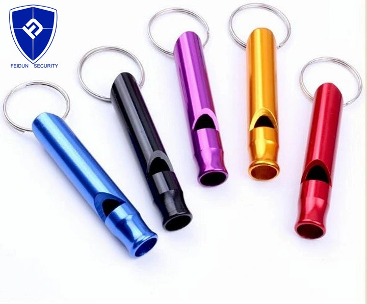 Outdoor Metal Multifunction Whistle Pendant with Keychain Keyring for Outdoor Survival Emergency