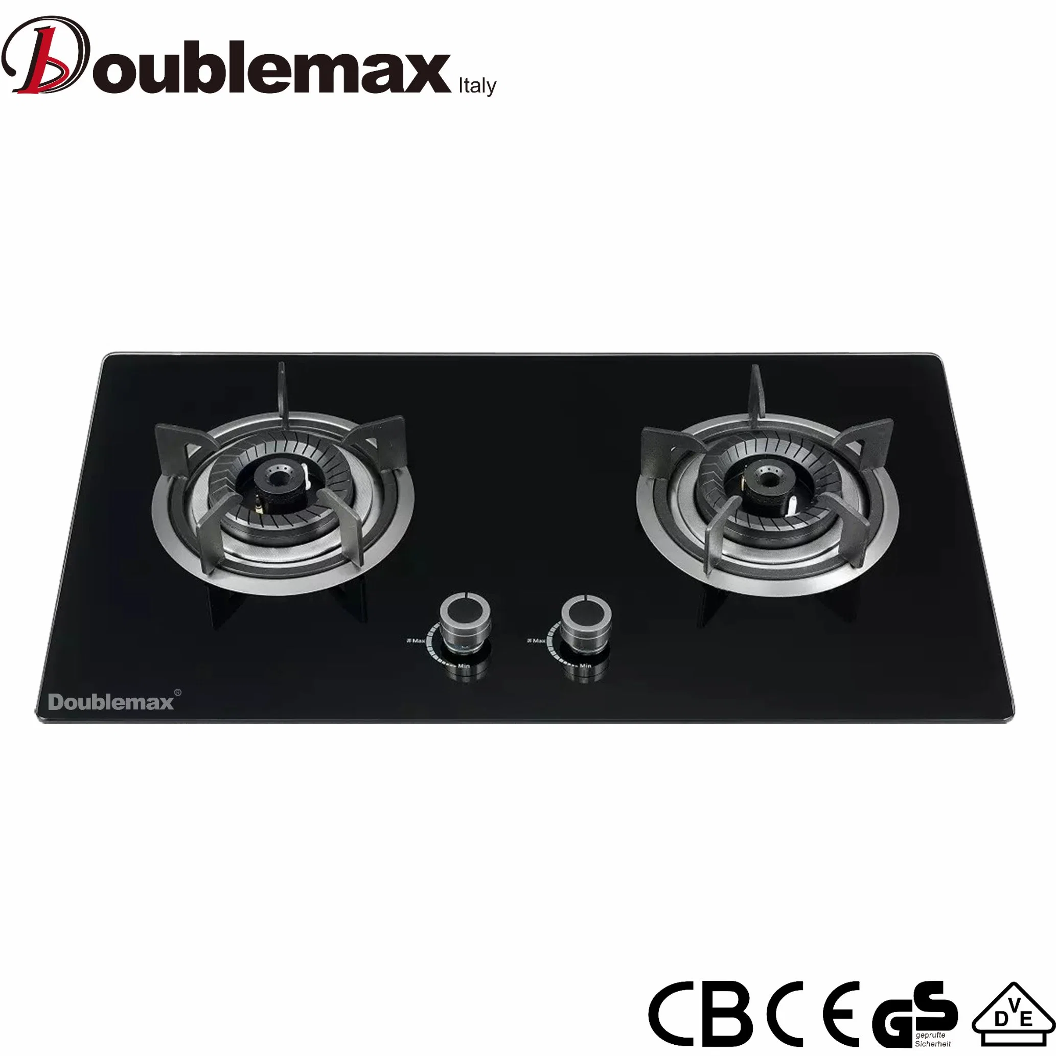 El material de vidrio fogones estufa de gas el doble de 2 Burner Cooker Aparato de Cocina