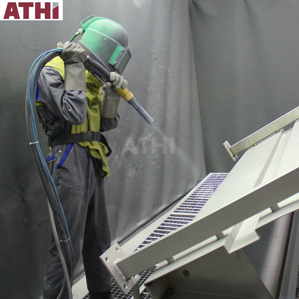 Abrasive Sand Blasting Chamber and Spray Painting Booth Equipment for Car and Big Parts Cleaning and Painting