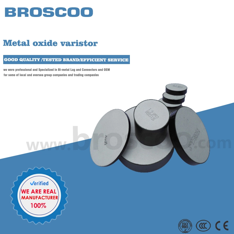 Metal Oxide Varistor MOV Disc para pára-Resistências personalizados blocos MOV China fabricantes fornecedores