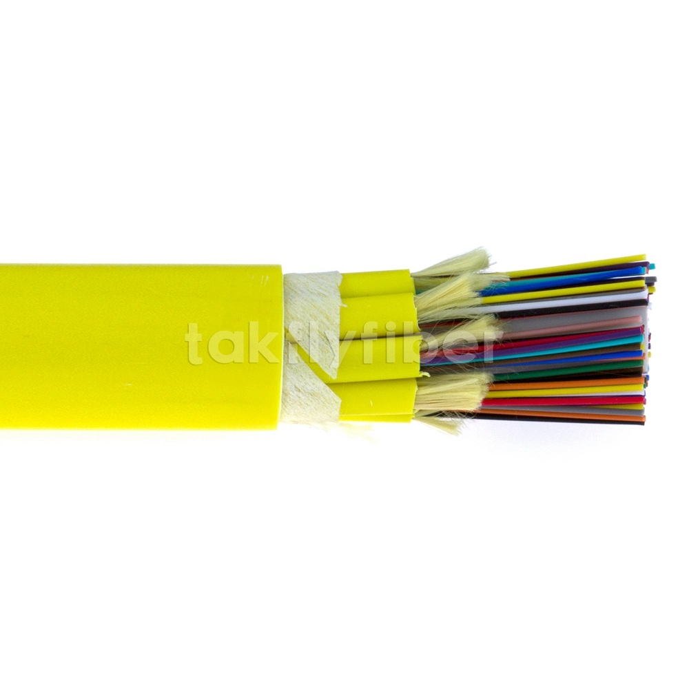 2-144 Cores Fibers Mini Indoor Cable GJFJV for FTTH /FTTX /LAN /Wan /CATV