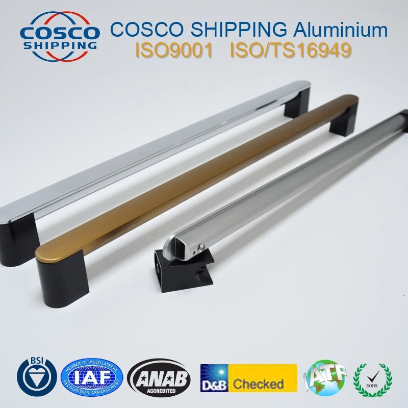 OEM/ODM Aluminium Extrusion Handle with Various Finishes (ISO9001: 2015 & RoHS certificated)