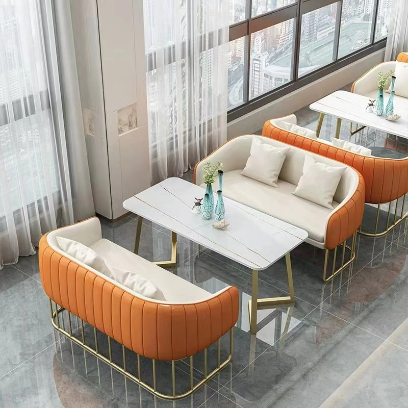 Moderno Restaurante de Jantar Coffee Shop Banquet Meeting Conference Hotel Furniture Mesa de mármore