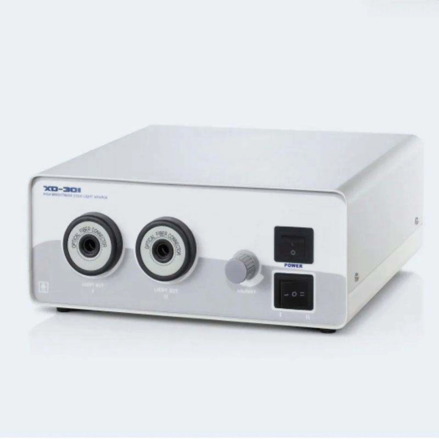 Medical Cold Light Source Portable 250W Cold Light Source Fiber Cable Optic Light Source for Endoscope Camera Lighting