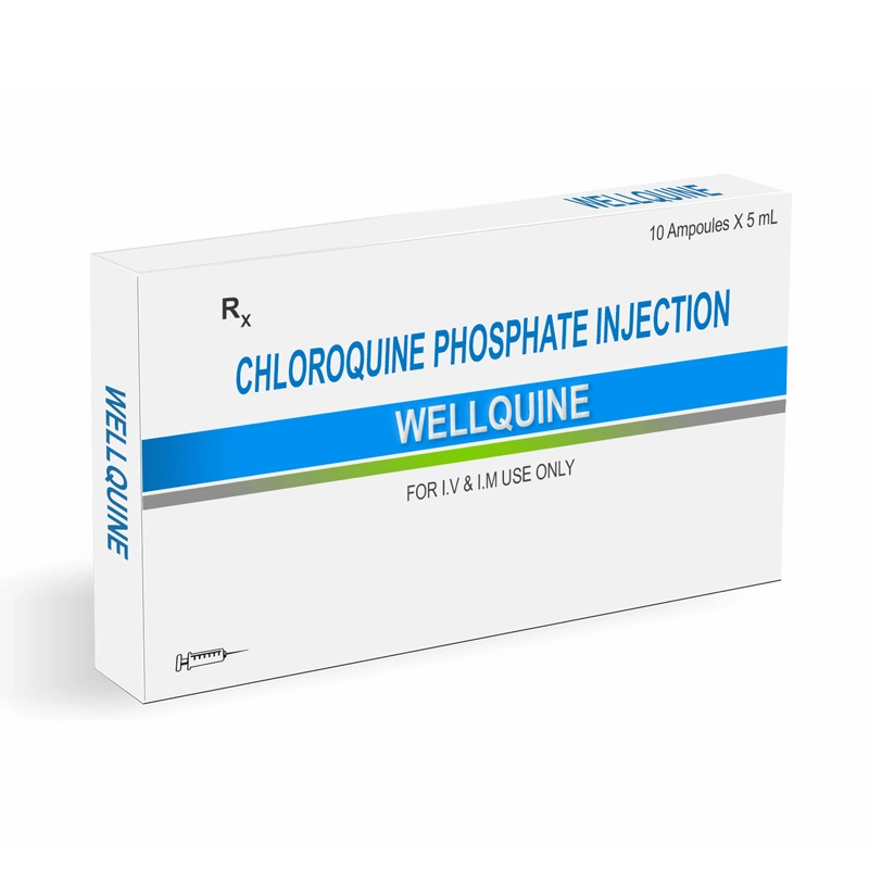 China Pharmaceutical GMP Chloroquin Phosphate Injection 322,5mg/5ml