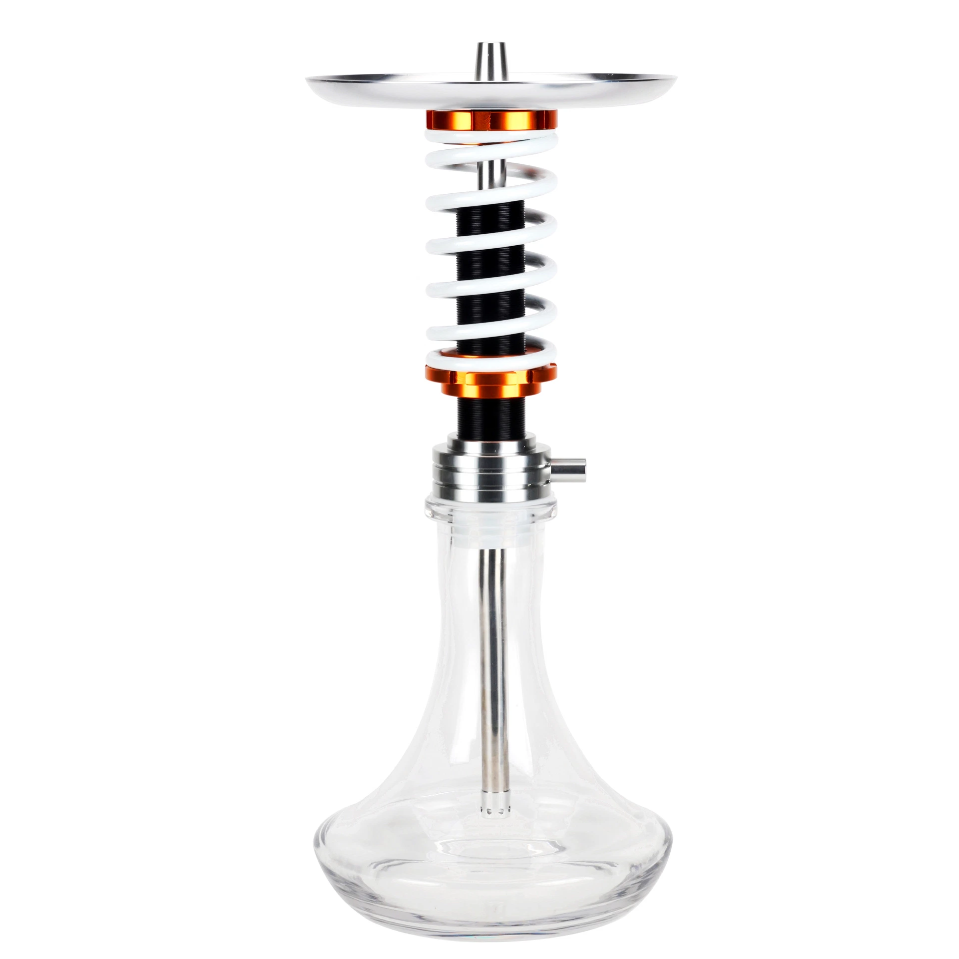 Hookah Cachimba Shisha árabe de nuevo diseño de la primavera de aleación de aluminio solo tubo fumar narguile personalizar los productos de alimentación logotipo