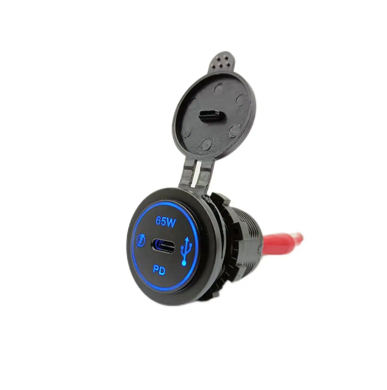 Factory Direct Pd 65W USB Car Charger Typc C Fast Charging IP 65 Travel Charger with Cover for Car Boat Marine