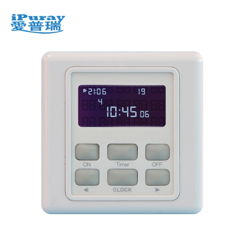 Wall Mount Programmable Weekly Timer Switch for School Bell Control