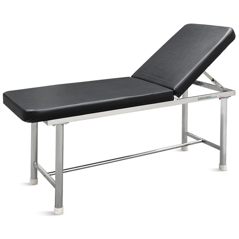 X09 Saikang Economic Hospital Exam Couch Bed Stainless Steel Foldable Patient Medical Examination Table Price