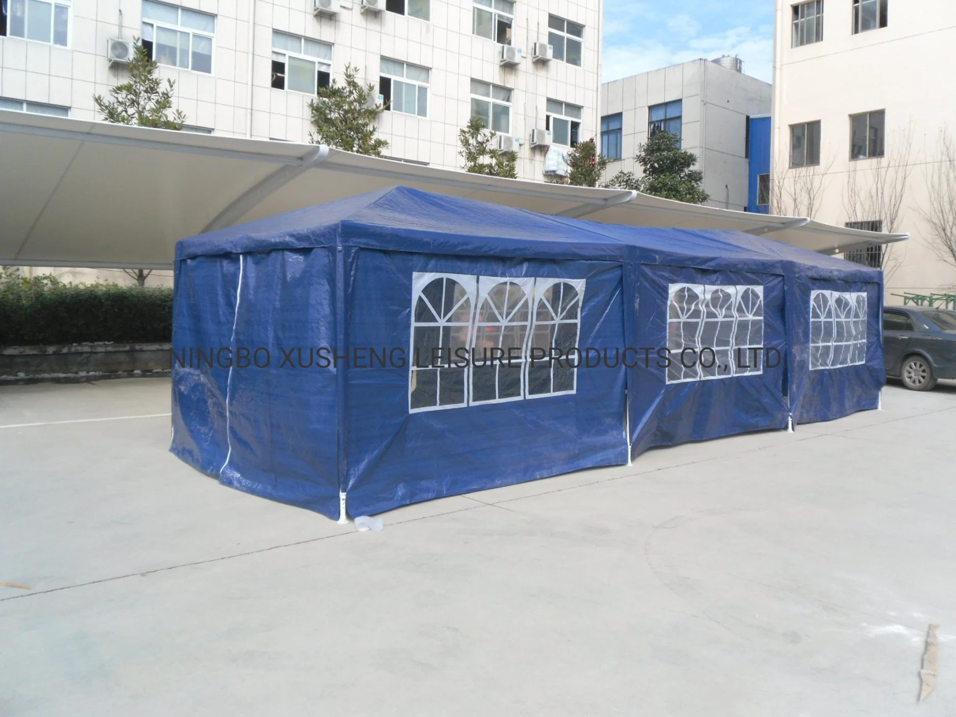 3X9m Outdoor Party Tent PE Gazebo with 5PCS Walls