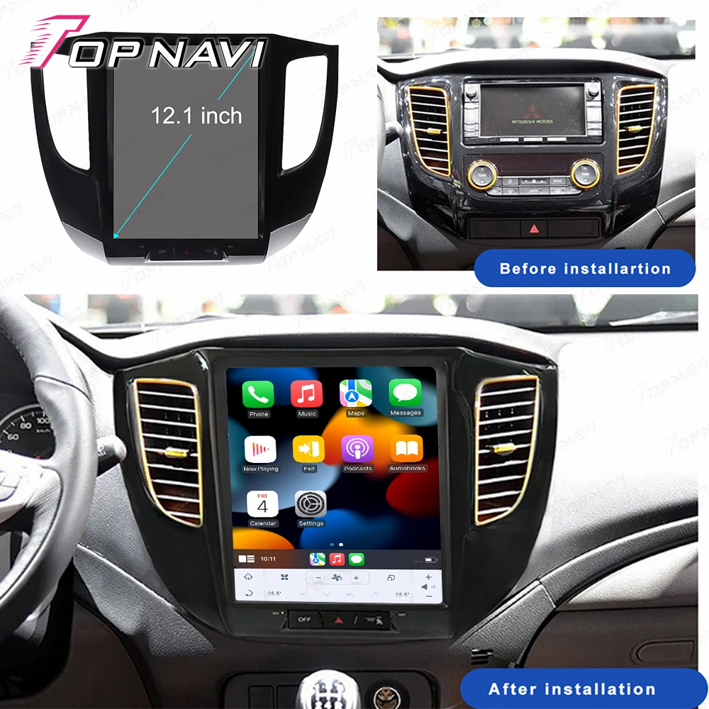 Système audio et vidéo pour Mitsubishi Triton L200 2015-2018 Écran tactile navigation voiture GPS