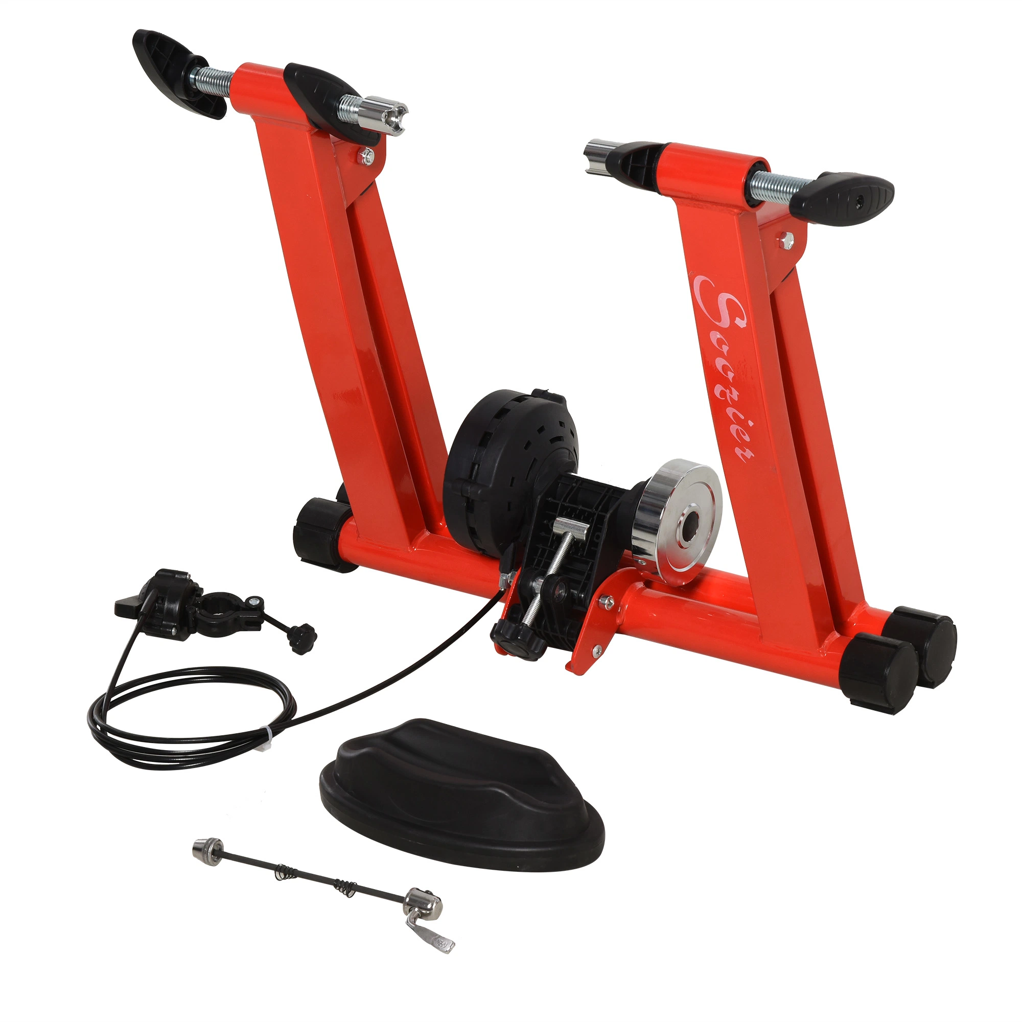 Magnetic Indoor Speed Bike Trainer with 8 Levels of Resistance & Bar Mounted Remote Control