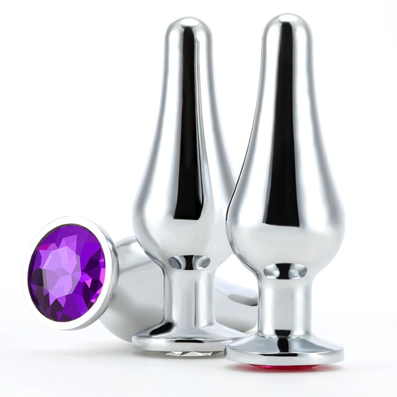 Stainless Steel Crystal Metal Anal Plug Dildo Butt Plug