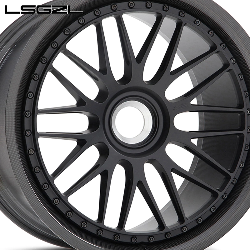 Lsgzl 15 18 20 22 24 26 28 polegadas de carbono Jantes em fibra para a roda réplica da Mercedes AMG 5X114.3 5X120 JANTES para automóveis de competição 4X100 5X150