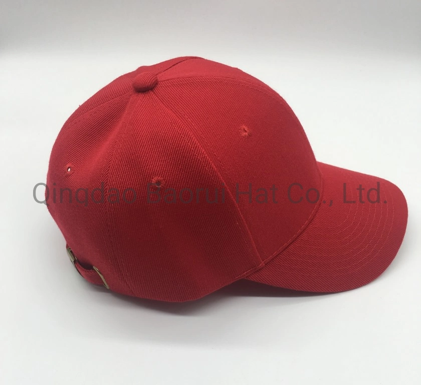 Acrílico rojo en blanco del deporte de moda Caps gorras de béisbol