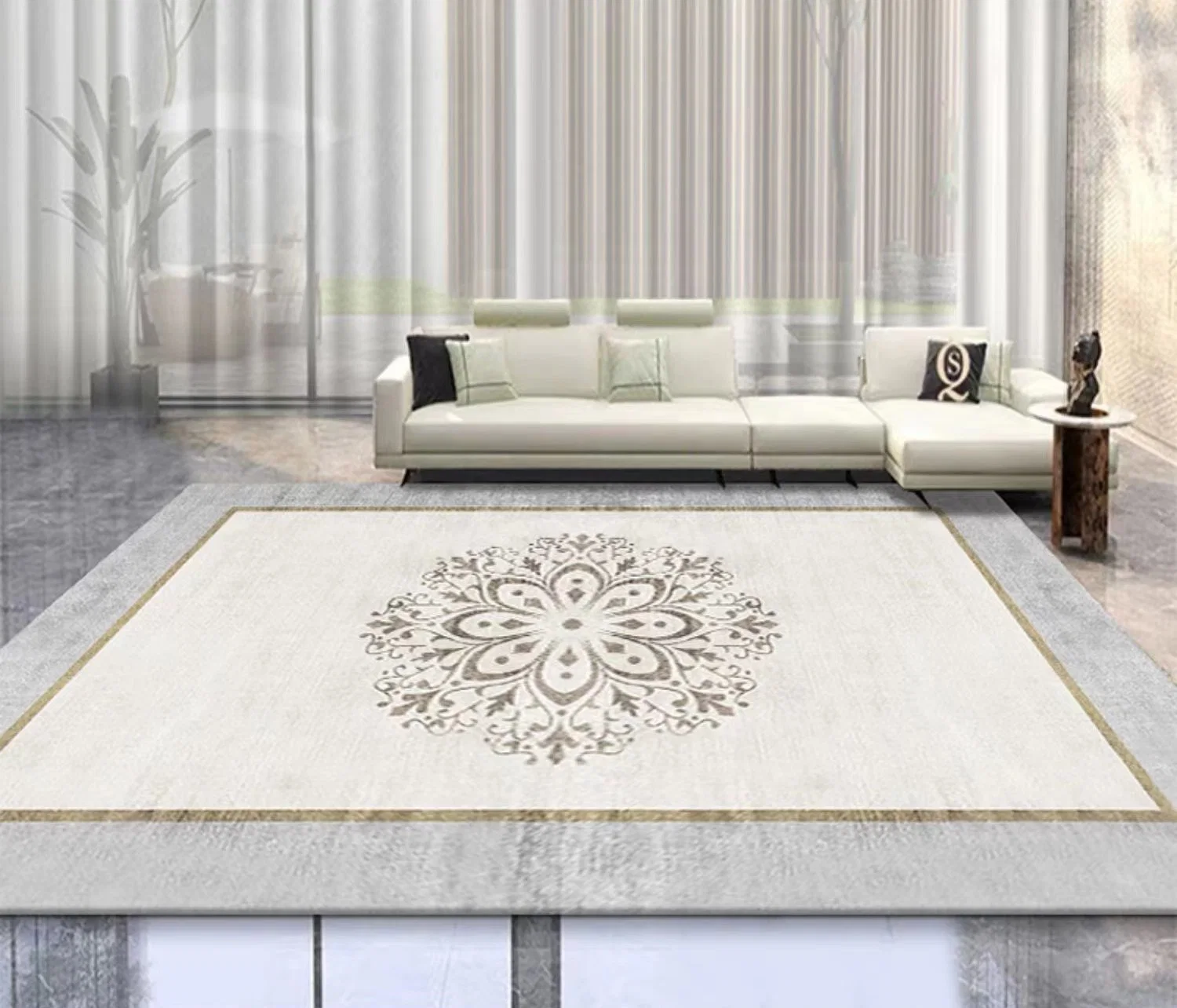 Persian Turkey Design Anti Slip Polyester Wholesale/Supplier Factory Supply OEM Printed Easy Clean Living Room Bedroom Large Size 3D New Design Home Carpet