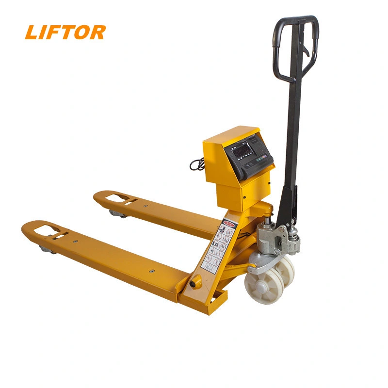 Manual Pallet Truck Jack with Weighing Scale Economical Hand Pallet Truck Scale Factory