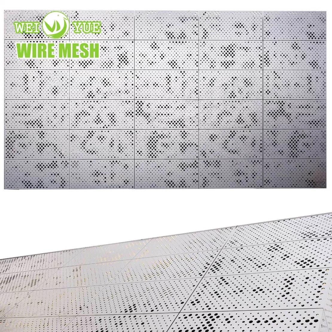 Decorative Perforated Sheet with Brilliant Hole Patterns, Decorative Perforated Metal Screen Wall for Balcony, Decorative Round