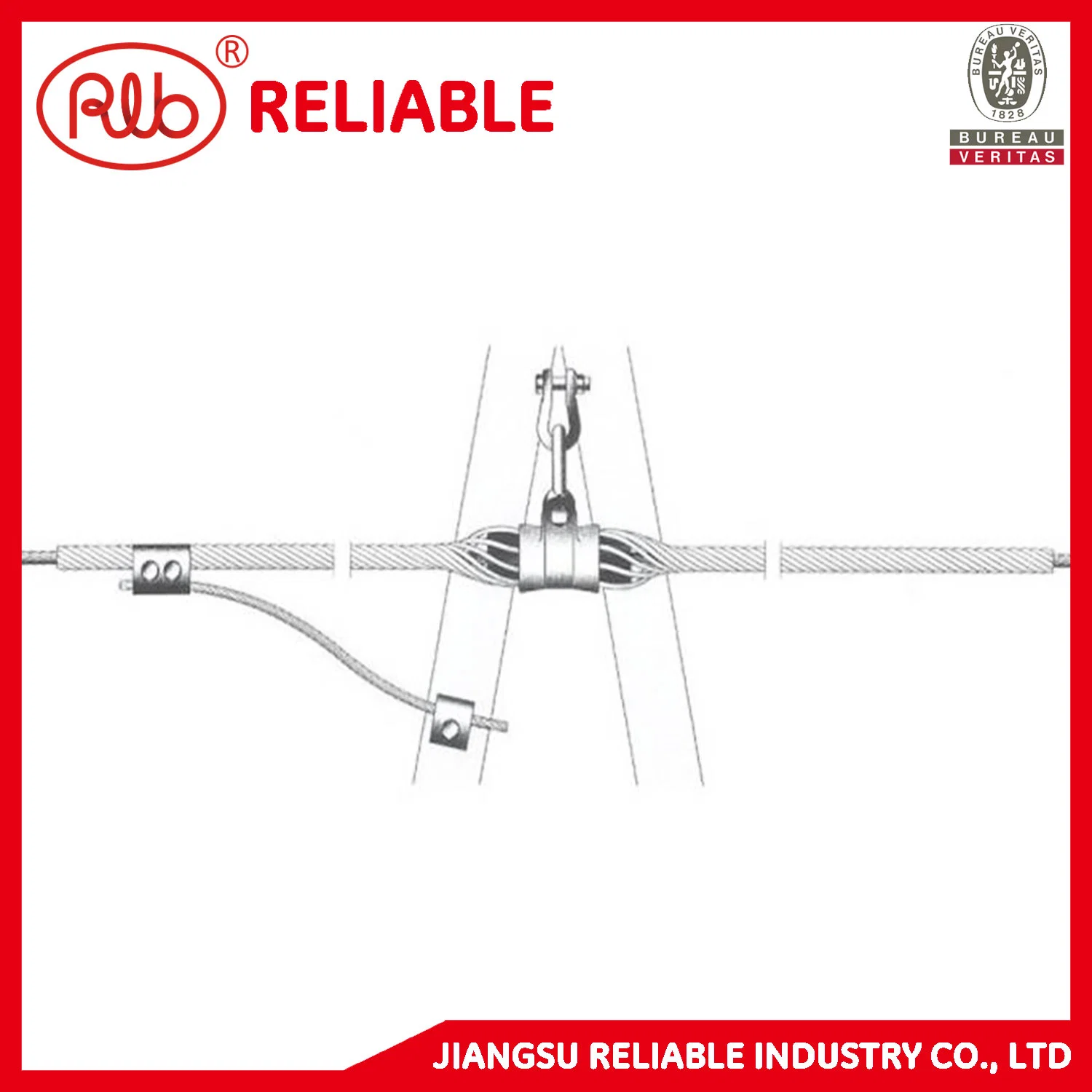 Electric Power Fittings Dead End Grip for ADSS Cable Certification