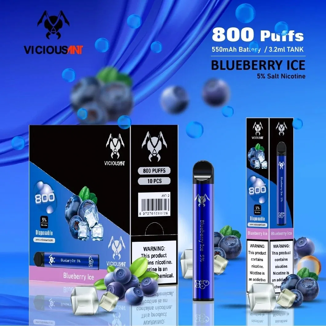 Shenzhen e salud humo de cigarrillo desechable Viciousant Puffvaporizer 800 Mini cigarrillo eléctrico Bolígrafo Vape