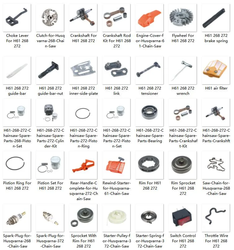 Petrol Gasoline Chainsaw H268 Spare Replacement Parts