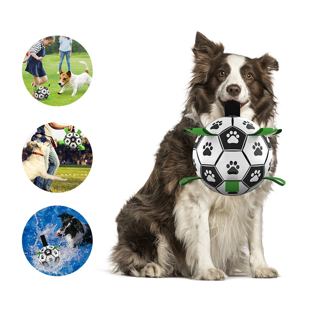 Diseño original Outdoor Interactive agua única Floating Dog Toys Pet Agarrar Tabs Toy Dog Balón de fútbol/Pet Toy