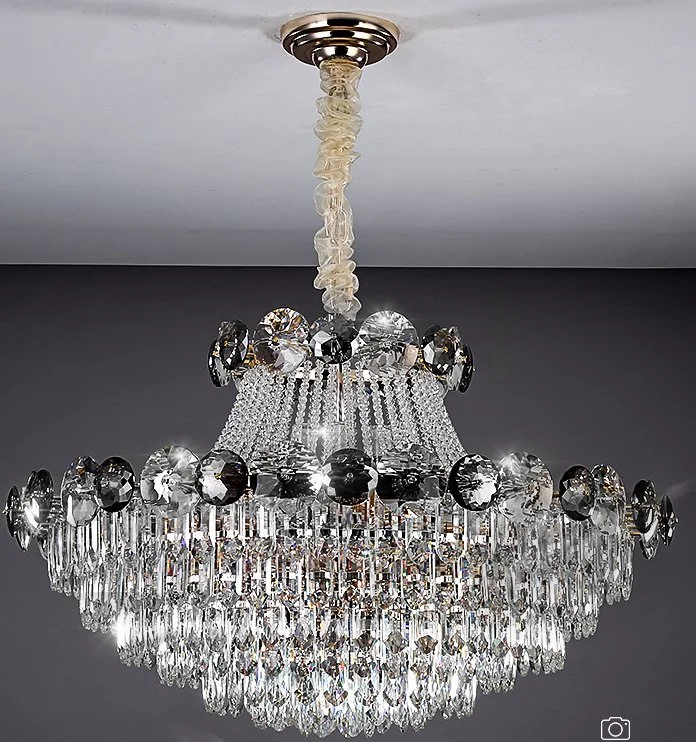 Nuevo diseño decoración interior LED cristal de lujo Chandelier lámpara colgante