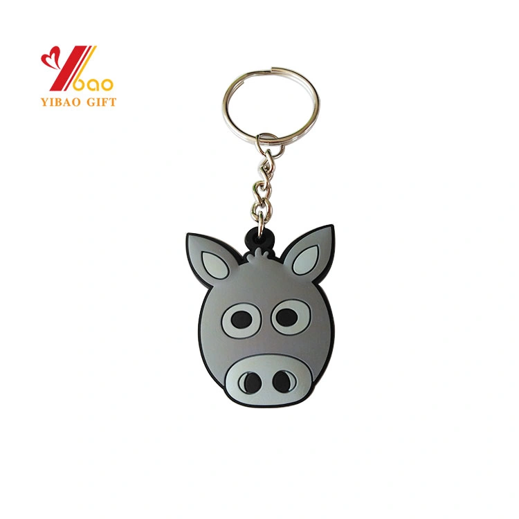 Wholesale/Supplier Promotional Promotion Souvenir Gifts Custom Made Own Logo Keychain Soft 3D Rubber PVC Key Ring Keychain