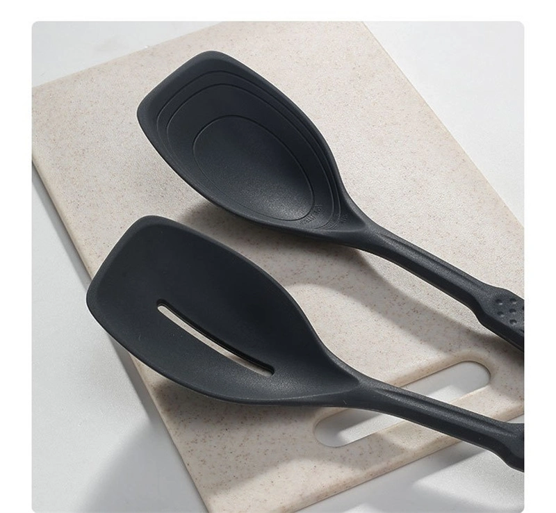 Wholesale Auxiliary Food Grade Silicone Spatula Soup Spoon Kitchenware BPA Free