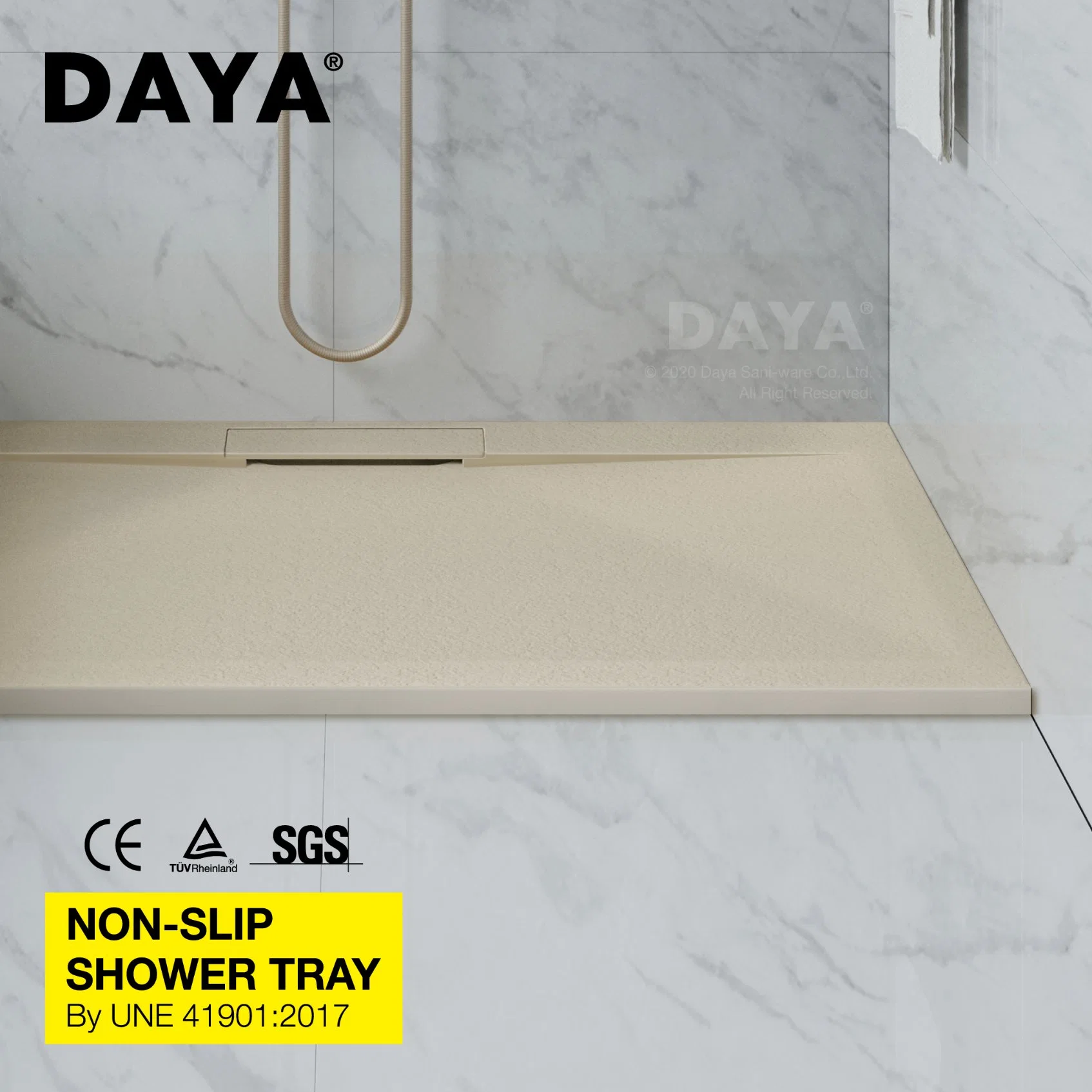CE Certification Resin Shower Base Gel Coat Bathroom Shower Tray