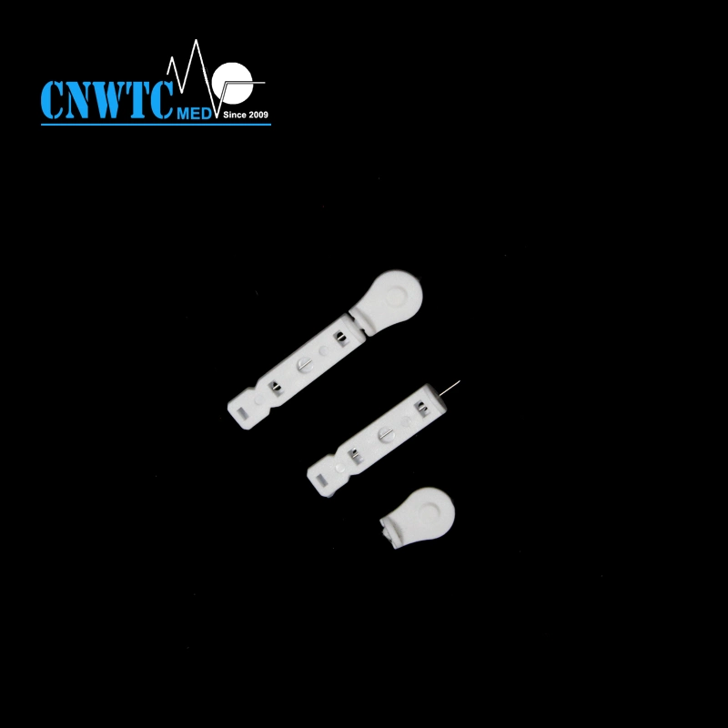 مقبض بلاستيكي معقم للاستخدام مرة واحدة، من الفولاذ المقاوم للصدأ، نوع مسطح 20g-31g [لنست] نيدل