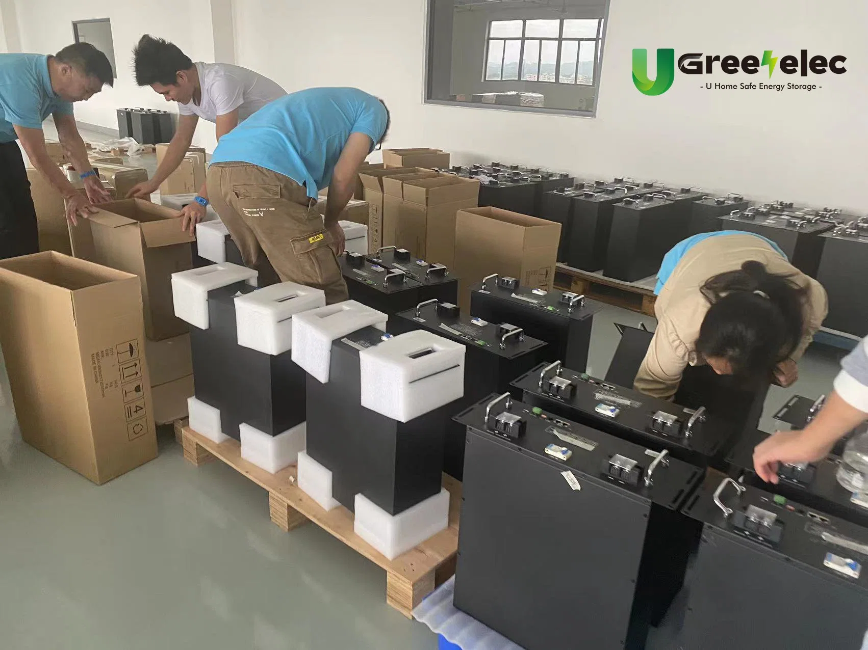 U-Greenelec bateria de 100 a bateria Smart BMS Home tomada de alimentação