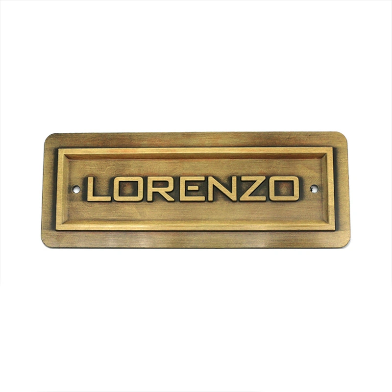 Original Factory Wholesale/Supplier Customized Electroplated Etching Copper Brass/Bronze/Golden/Nickel/Chrome Brand Plate