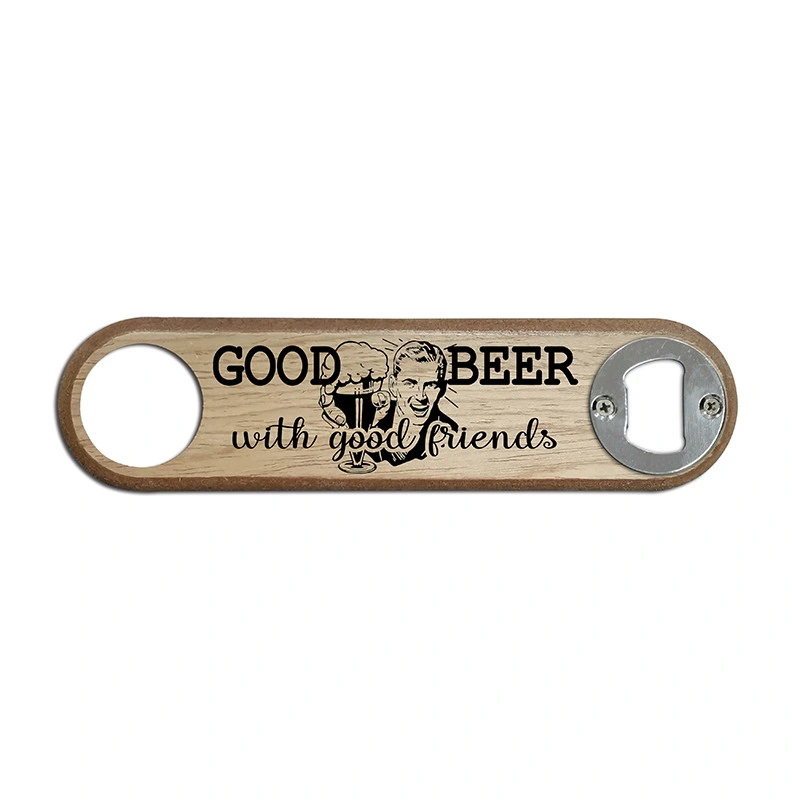 Custom Wood Bar Blade Beer Bottle Opener